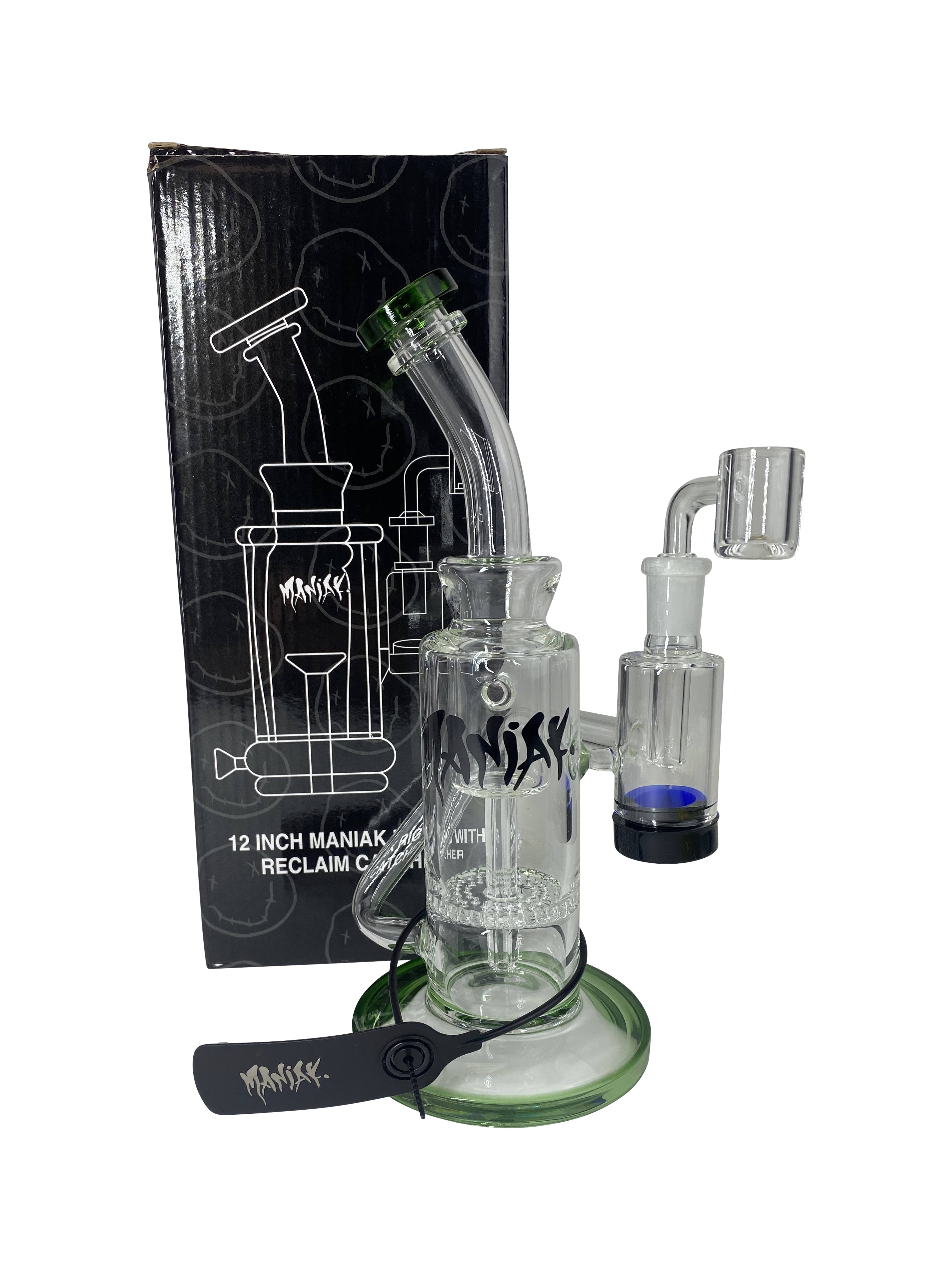 Maniak Glass Rig with Reclaim Catcher 12 inch – A&I Family Wholesale
